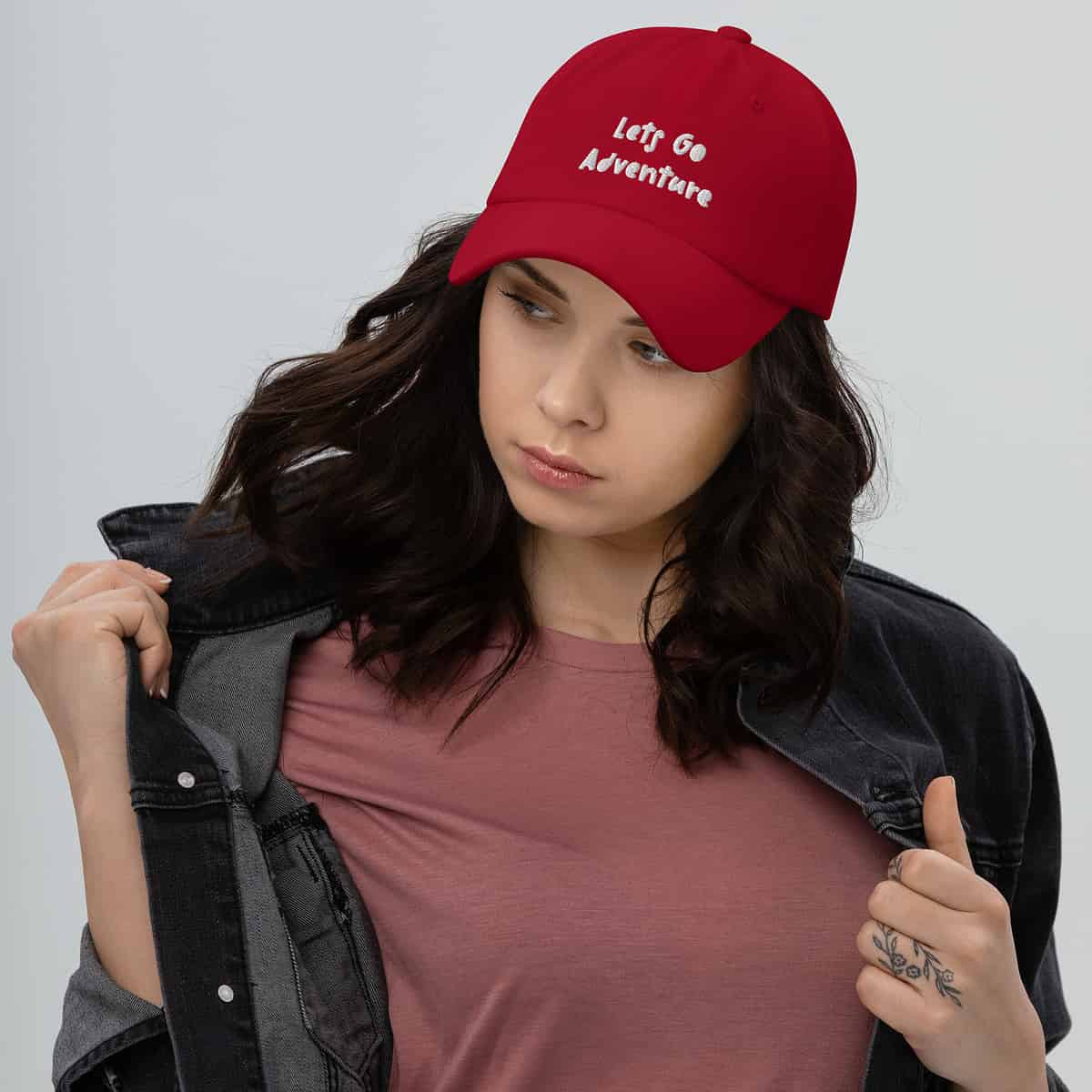 Let's Go Adventure Dad Hat - Image 3