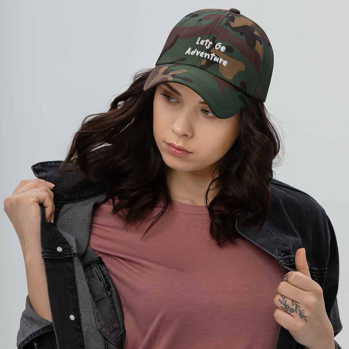 Let's Go Adventure Dad Hat - Image 6