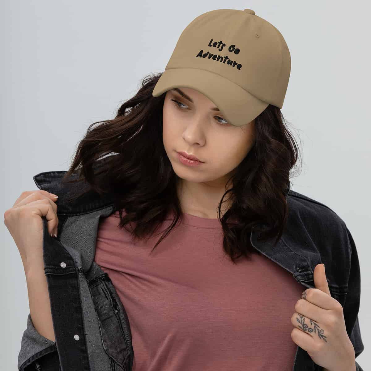 Let's Go Adventure Dad Hat - Image 8