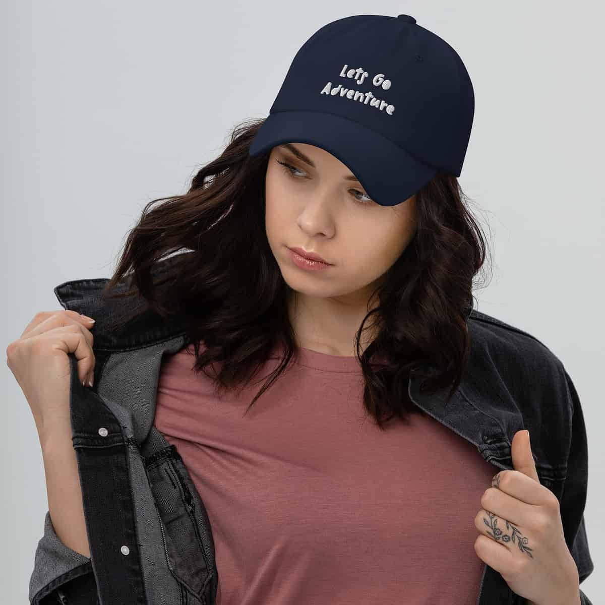 Let's Go Adventure Dad Hat - Image 2