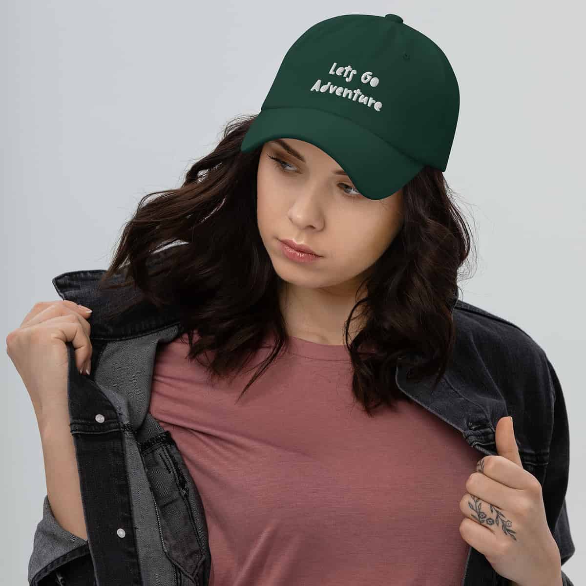 Let's Go Adventure Dad Hat - Image 4