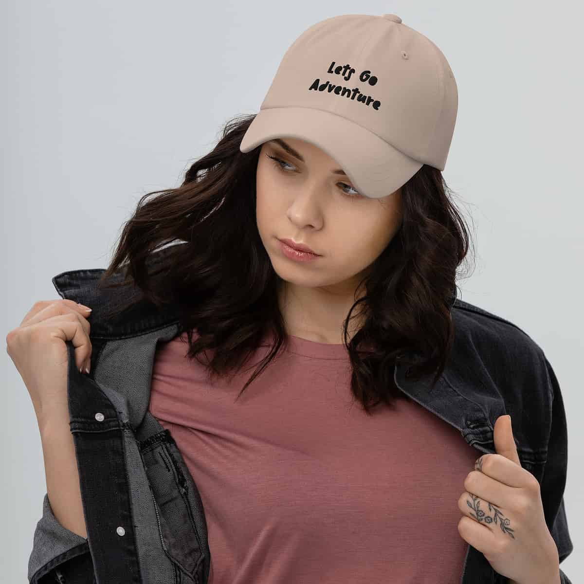Let's Go Adventure Dad Hat - Image 9