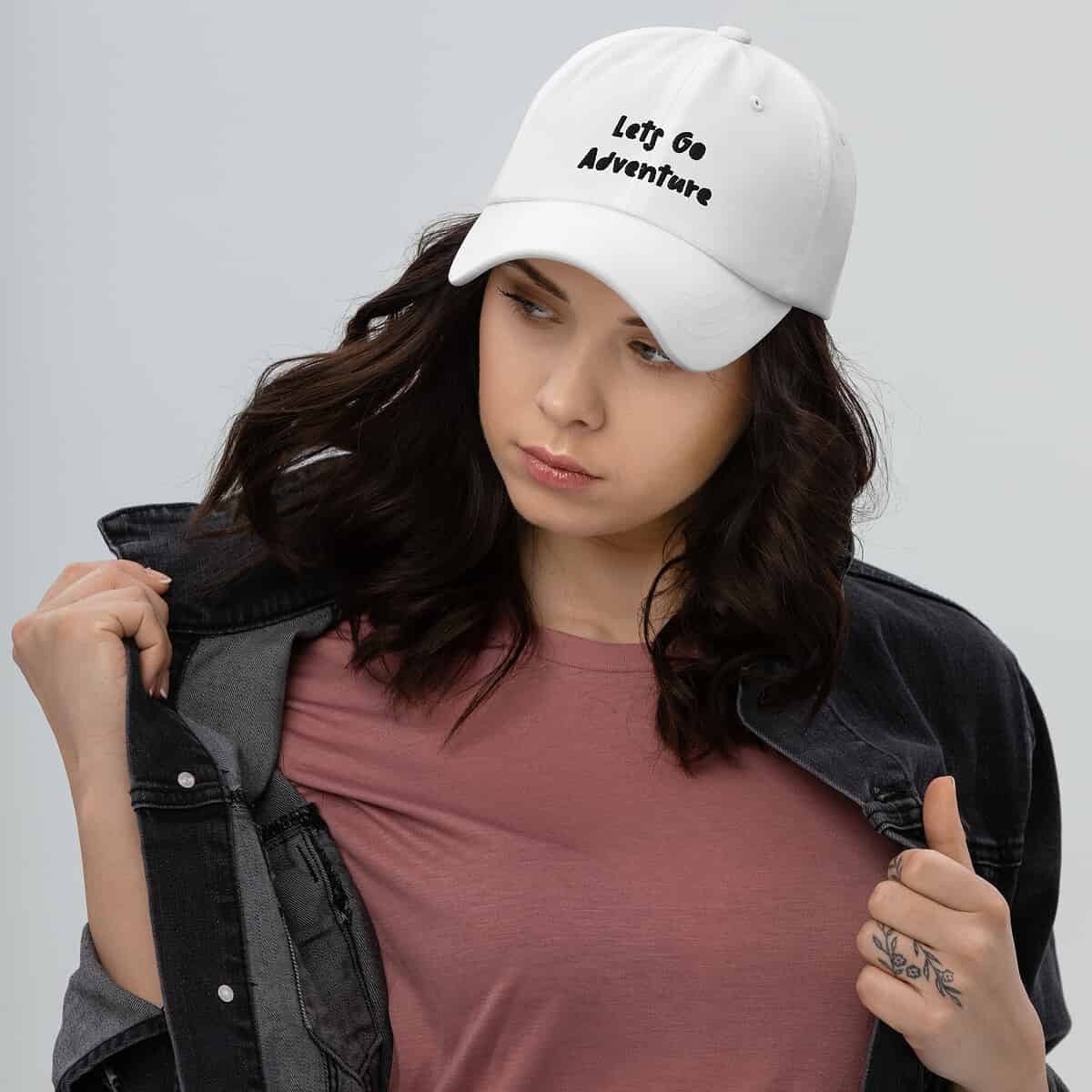 Let's Go Adventure Dad Hat - Image 7